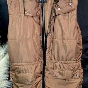 Brown Puffer Vest